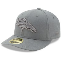 Men's Denver Broncos New Era Storm Gray League Basic Low Profile 59FIFTY Structured Hat 2533810